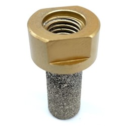 Freza tip deget pt. frezari in gresie portelanata si piatra - diametrul 12mm, lungime 50mm - prindere M14 - DXDY.GOLD.Finger.D12