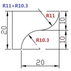 Freza Diamantata Profil F20mm pt. Marmura, Granit si Gresie - DXDY.FGM.D75F20