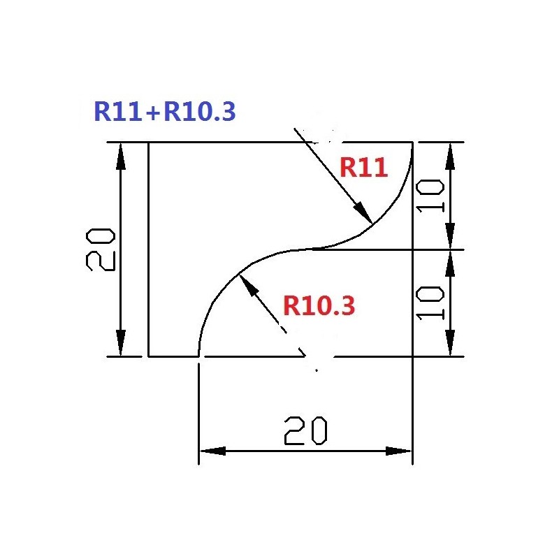 Freza Diamantata Profil F20mm pt. Marmura, Granit si Gresie - DXDY.FGM.D75F20