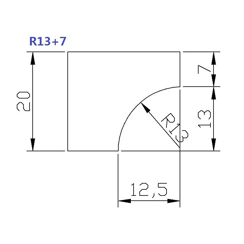 Freza Diamantata Profil L20mm pt. Marmura, Granit si Gresie - DXDY.FGM.D75L20