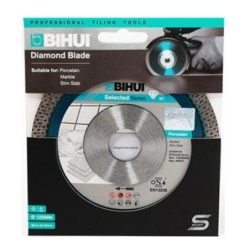 Disc Diamantat pt. Portelan dur, Placi ceramice 125x22.2 (mm) Super Premium - BIHUI-DCDW125