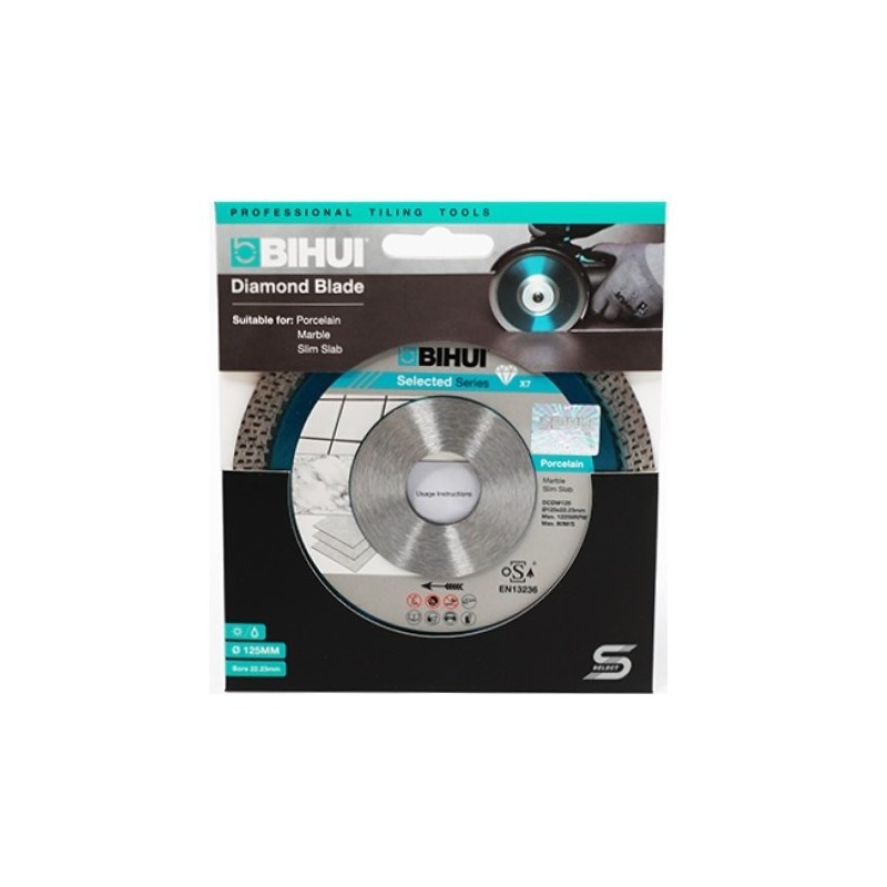 Disc Diamantat pt. Portelan dur, Placi ceramice 125x22.2 (mm) Super Premium - BIHUI-DCDW125