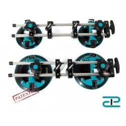 Sistem de fixare si ajustare cu 2 ventuze cu vaccum, Ø200mm (detasabile) pt. placi ceramice - BIHUI-LFTSA8