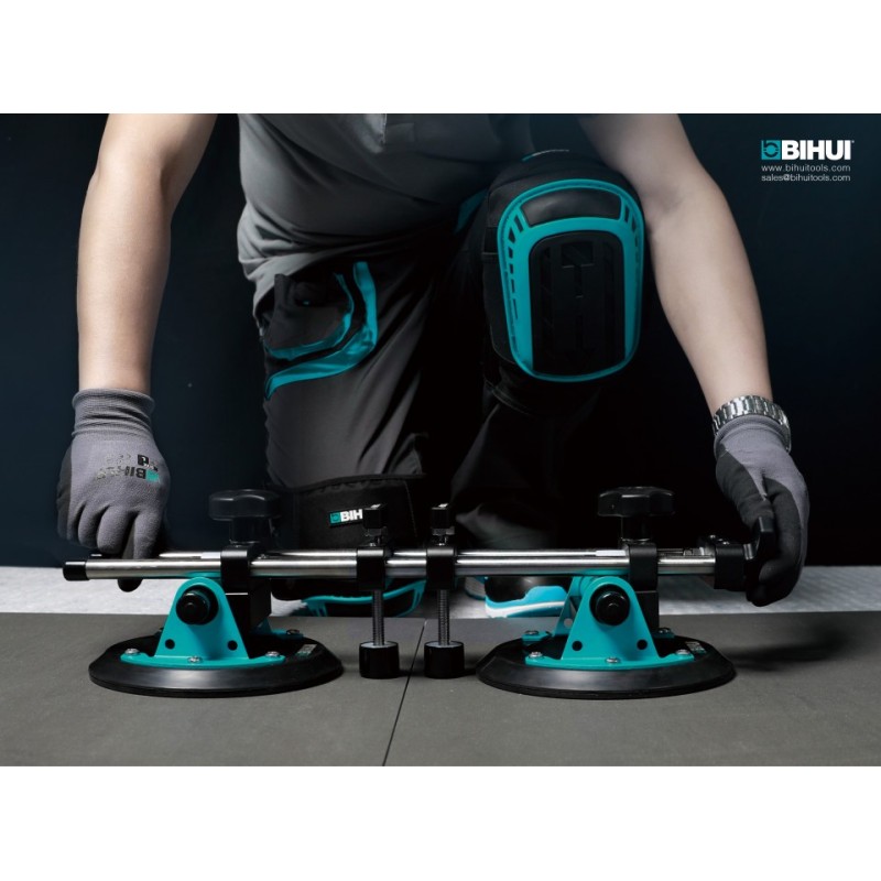 Sistem de fixare si ajustare cu 2 ventuze cu vaccum, Ø200mm (detasabile) pt. placi ceramice - BIHUI-LFTSA8