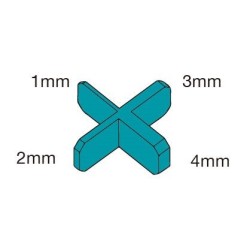 Distantieri cu dimensiuni multiple pentru placi de gresie, faianta si placi, rost 1-4mm, 50buc - BIHUI-TSM50 Distantieri cu dimensiuni multiple pentru placi de gresie, faianta si placi, rost 1-4mm, 50buc - BIHUI-TSM50