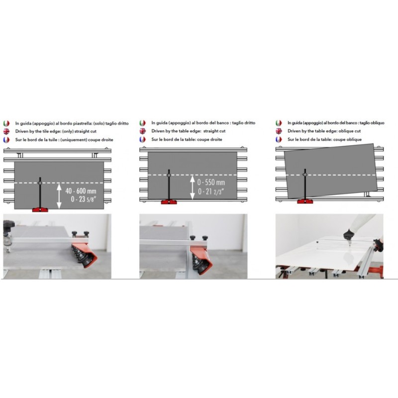 Dispozitiv de marcare si taiere placi de format mare T-cut - Raimondi-433TCRAI
