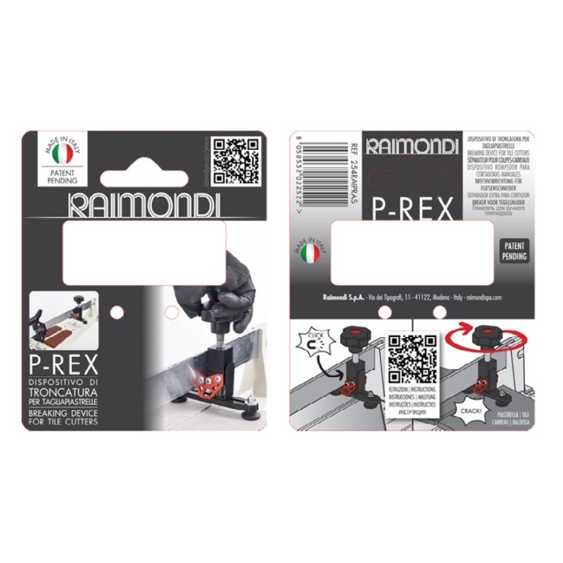 Dispozitiv suplimentar pt. taietoare manuale cu 1 ghidaj, P-Rex - Raimondi-254RAIPRAS