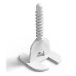 Distantiere autonivelare TWIST pt. gresie, faianta si placi - Rost de 1 mm - 100 buc - XLEV-TWC1100
