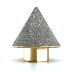 Freza diamantata conica pt. rectificari in placi ceramice, piatra, 2-38mm - DXDY.FCON.2-38