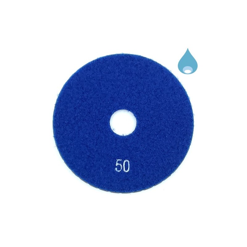Paduri / dischete diamantate pt. slefuire umeda #50 Ø125mm - DXDY.WETPAD.125.0050