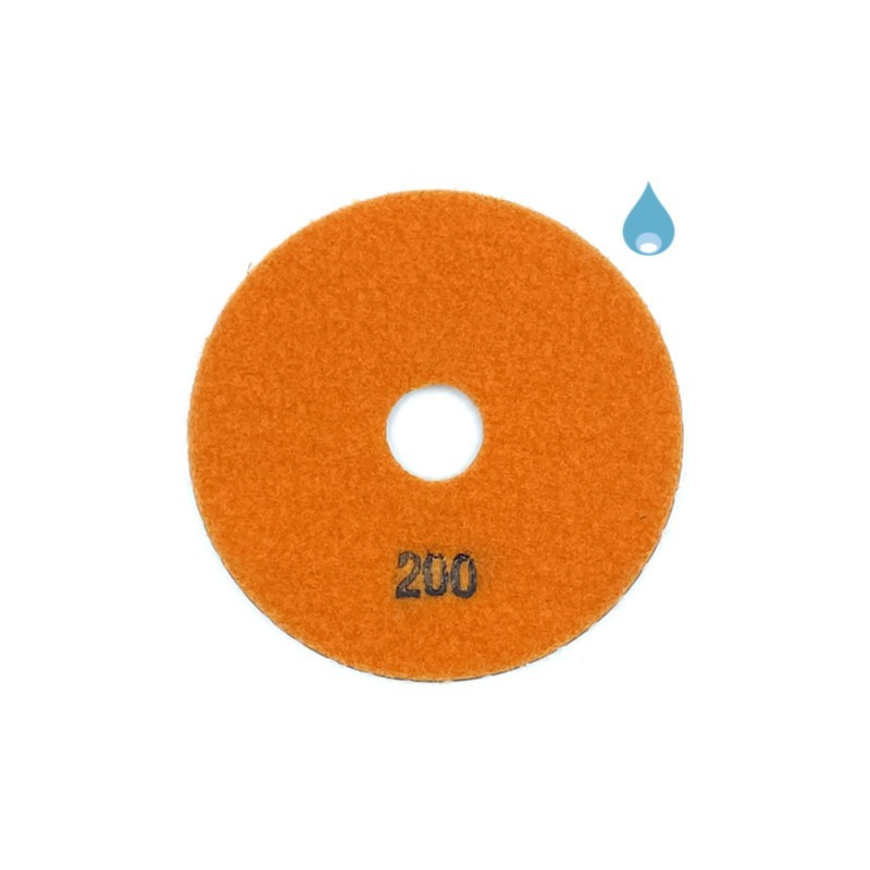 Paduri / dischete diamantate pt. slefuire umeda #200 Ø125mm - DXDY.WETPAD.125.0200
