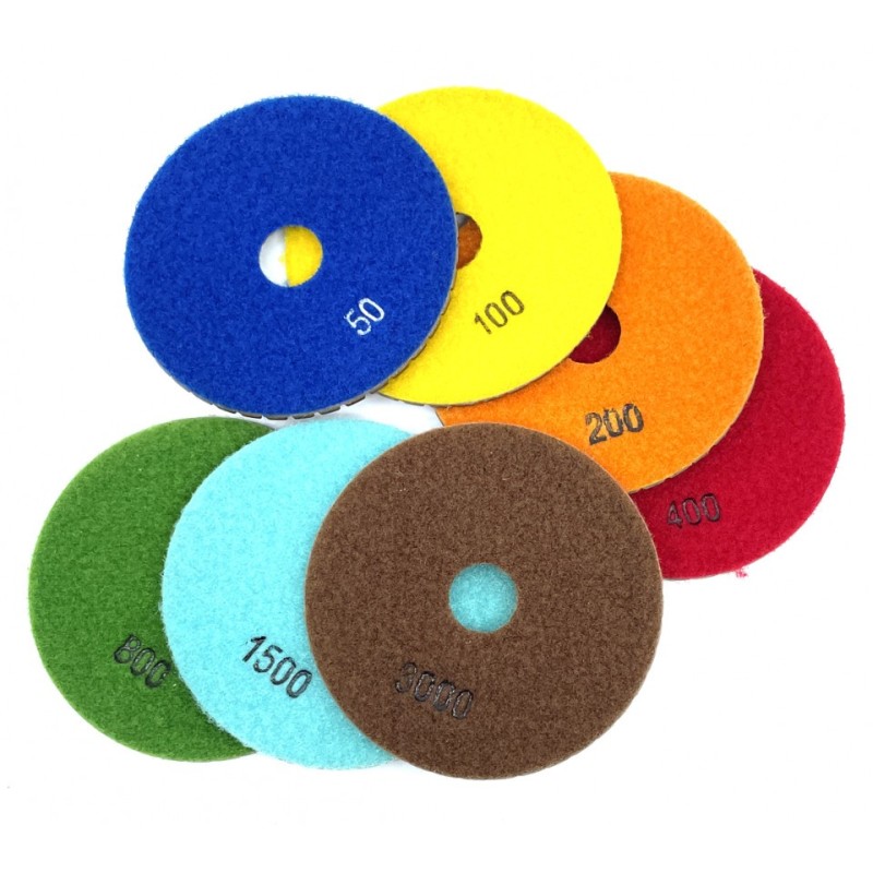 Paduri / dischete diamantate pt. slefuire umeda #1500 Ø125mm - DXDY.WETPAD.125.1500