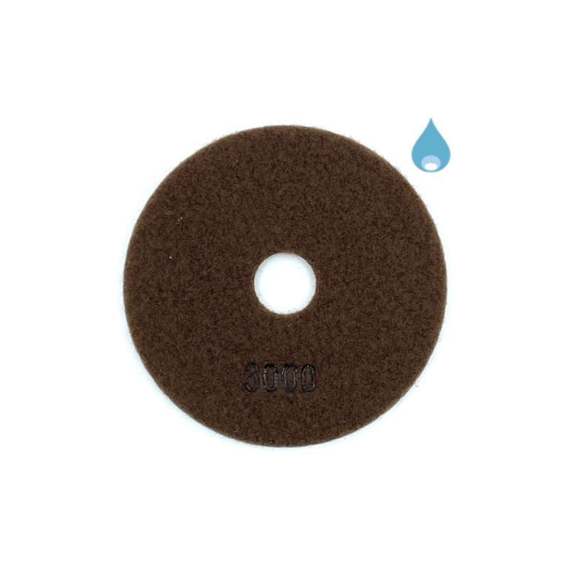 Paduri / dischete diamantate pt. slefuire umeda #3000 Ø100mm - DXDY.WETPAD.100.3000