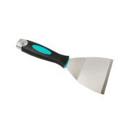 Spatula pentru indepartare placi 100mm cu capat metalic pentru lovire cu ciocanul, maner soft-grip - BIHUI-TRSC4