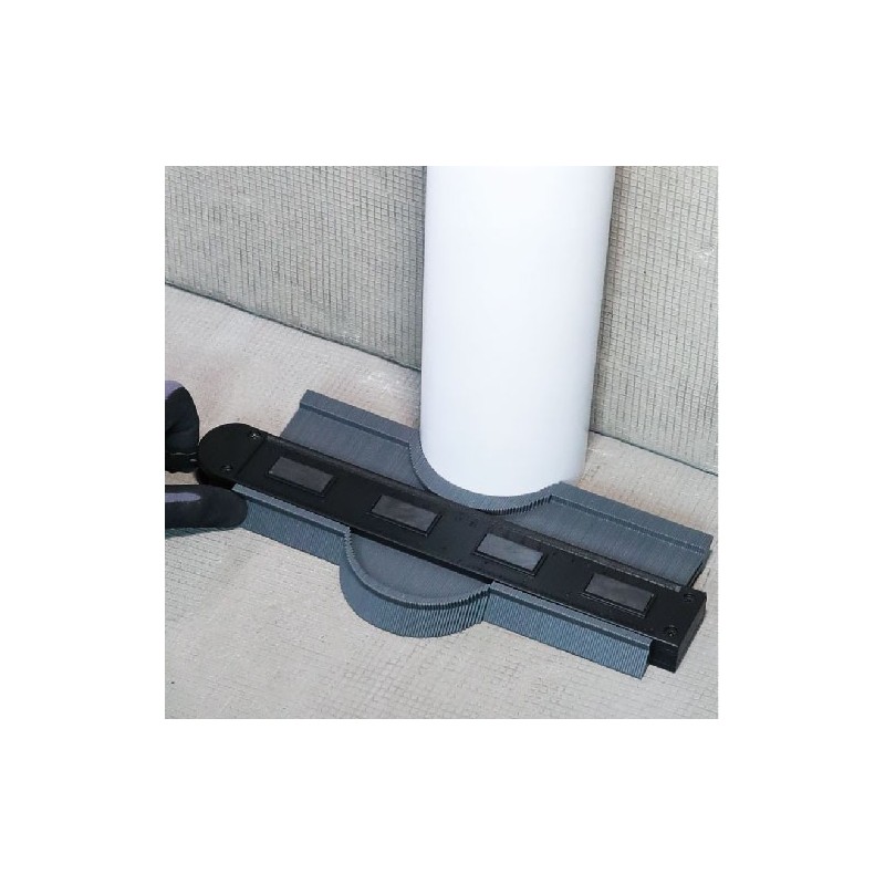 Sablon din plastic, pentru modelarea placilor, lung. 250mm - BIHUI-TPL250