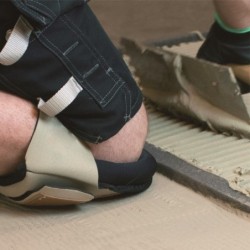 Genunchiere profesionale din piele sintetica - BIHUI-BLKP