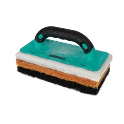 Set Dristi cu Burete / Tampon pentru curatare (1 maner, 3 baze), 250x120mm - BIHUI-CSPK4