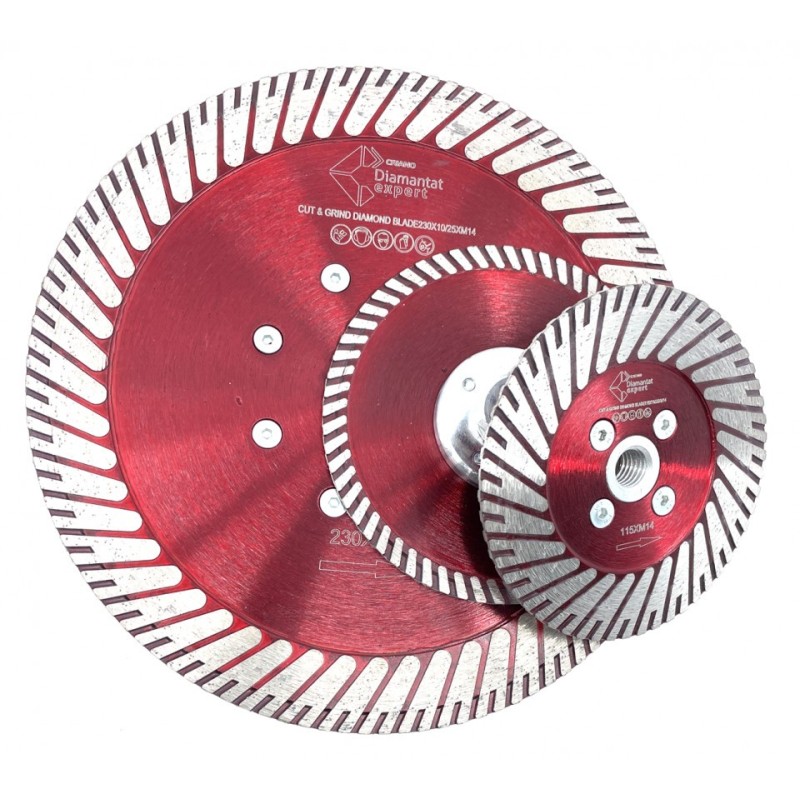 Disc DiamantatExpert pt. taiere si slefuire - Granit si Pietre 115xM14 (mm) Premium - DXDY.CNG-HS.115.M14