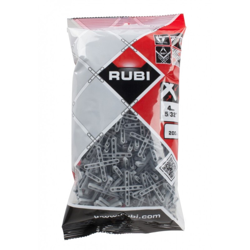 Distantieri ( Cruciulite ) pt. placi - gresie si faianta - Rost 4 mm - 200 buc - RUBI-2954