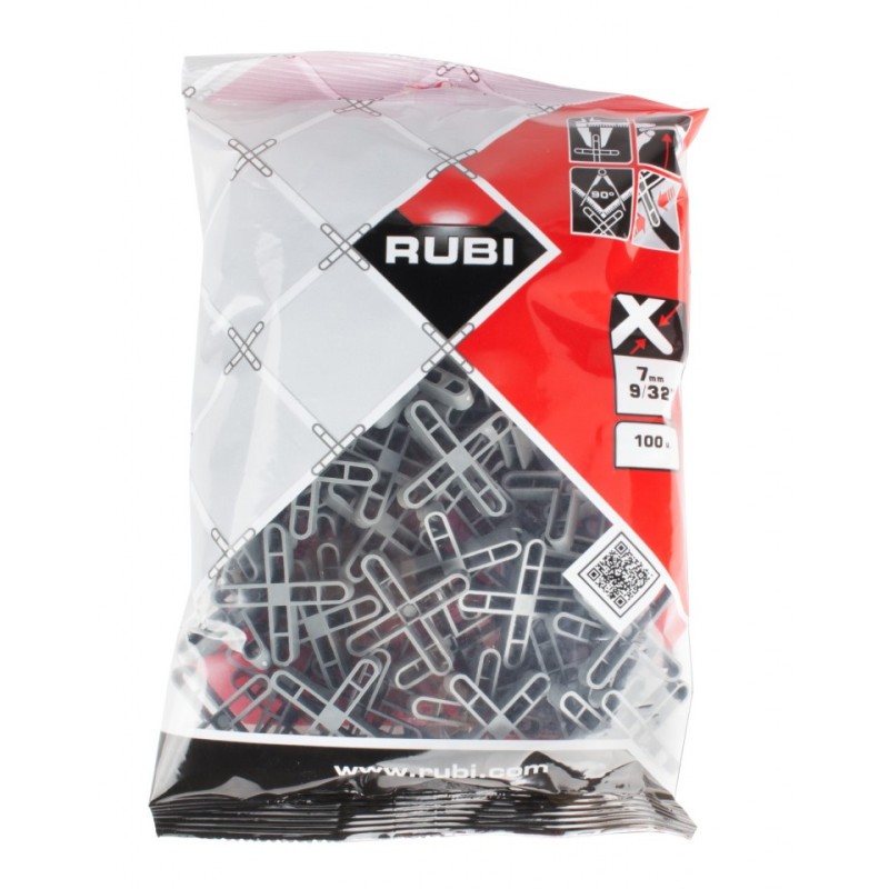 Distantiere ( Cruciulite ) pt. placi - gresie si faianta - Rost 7 mm - 100 buc - RUBI-2904