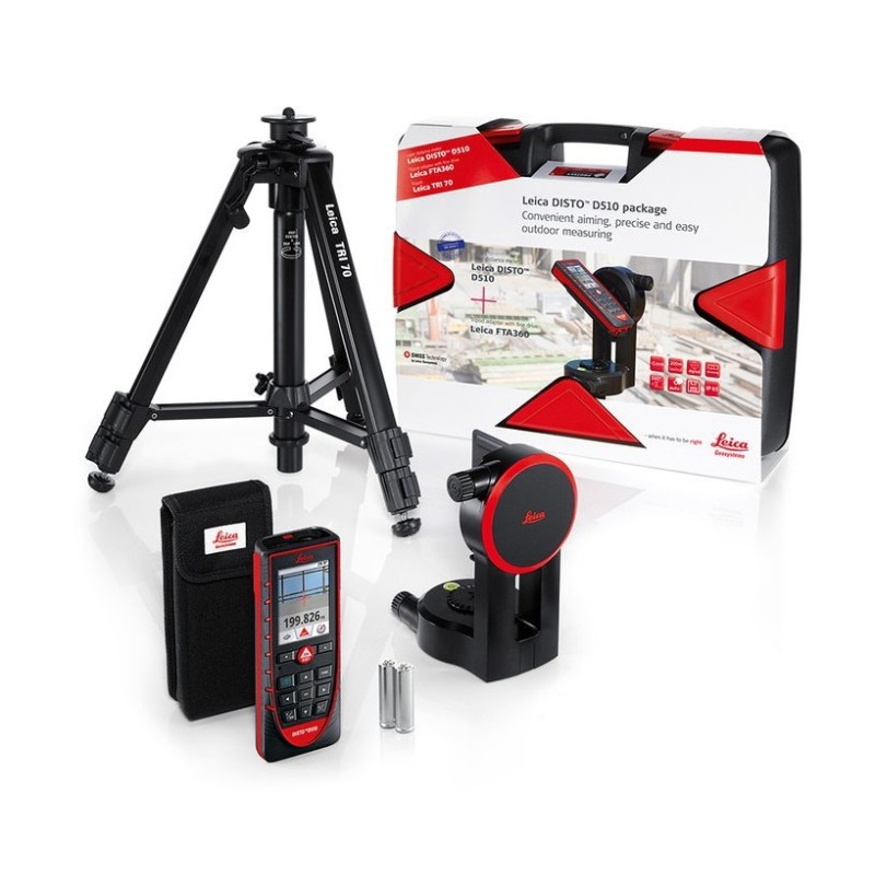 Pachet - Telemetru Laser 200m Avansat, Disto D510 + FTA 360 si trepied - Leica-823199