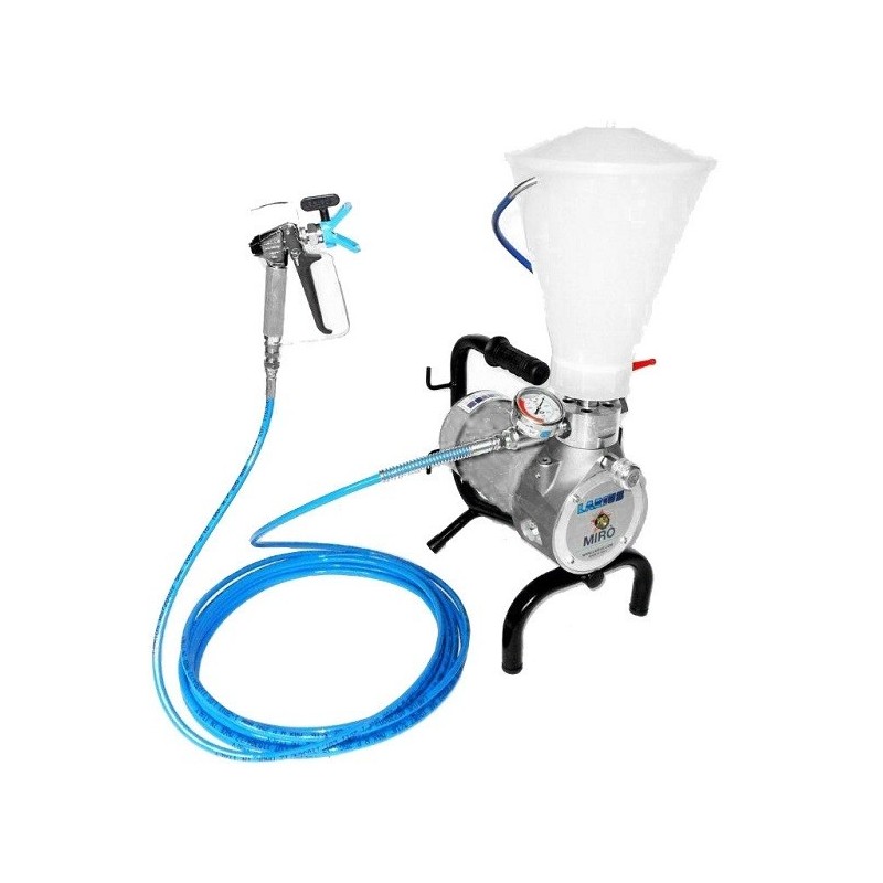 Pompa de vopsit / zugravit AIRLESS Profesionala cu Cadru - 1/4", Complet Echipata - 2,2L/min - Larius Miro Pompa de vopsit / zugravit AIRLESS Profesionala cu Cadru - 1/4", Complet Echipata - 2,2L/min - Larius Miro