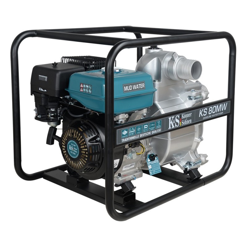 Motopompa pentru apă contaminată puternic 3" - 1000 l / min - Konner & Sohnen - KS-80MW