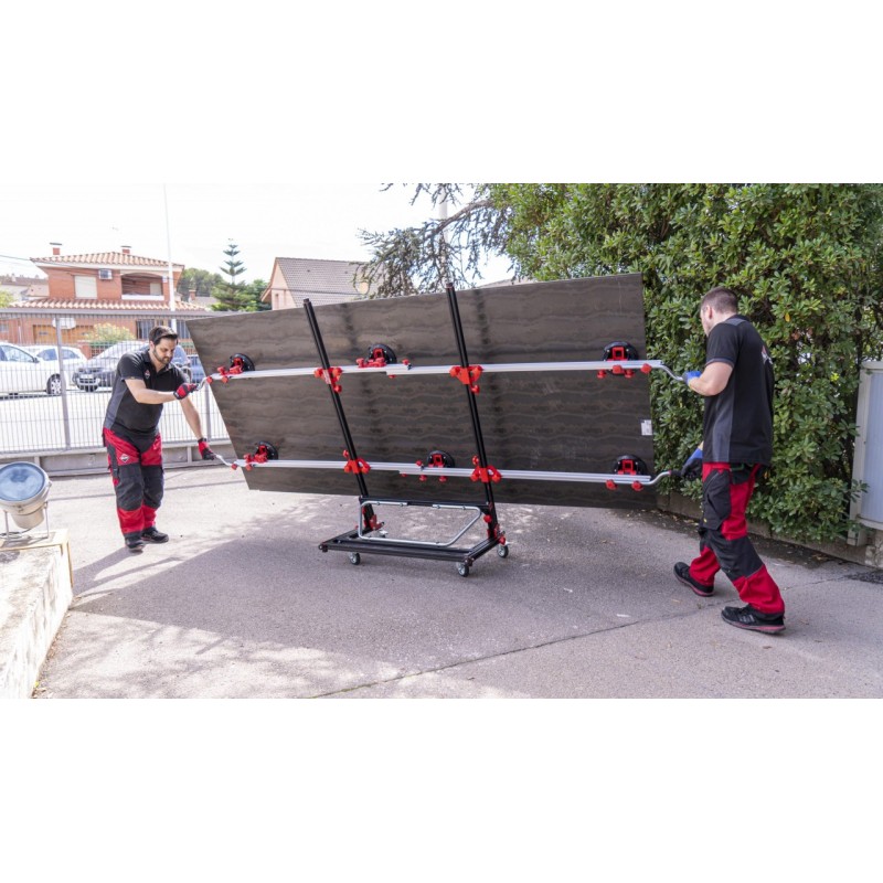 Sistem de transport cu ventuze pt. placi de dimensiuni mari, 320cm, 80kg, Slim Easy Trans Plus - RUBI-18976