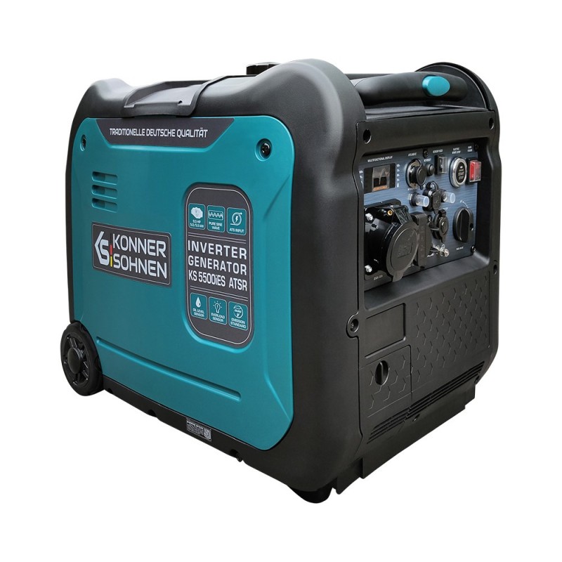 Generator de curent 5.5 kW inverter - benzina - Konner & Sohnen - KS-5500iES-ATSR