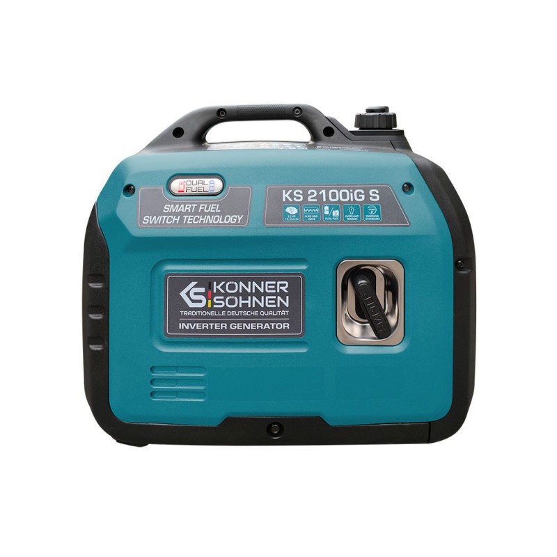 Generator de curent 2.0 kW inverter - HIBRID (GPL + benzina) - insonorizat - Konner & Sohnen - KS-2100iG-S