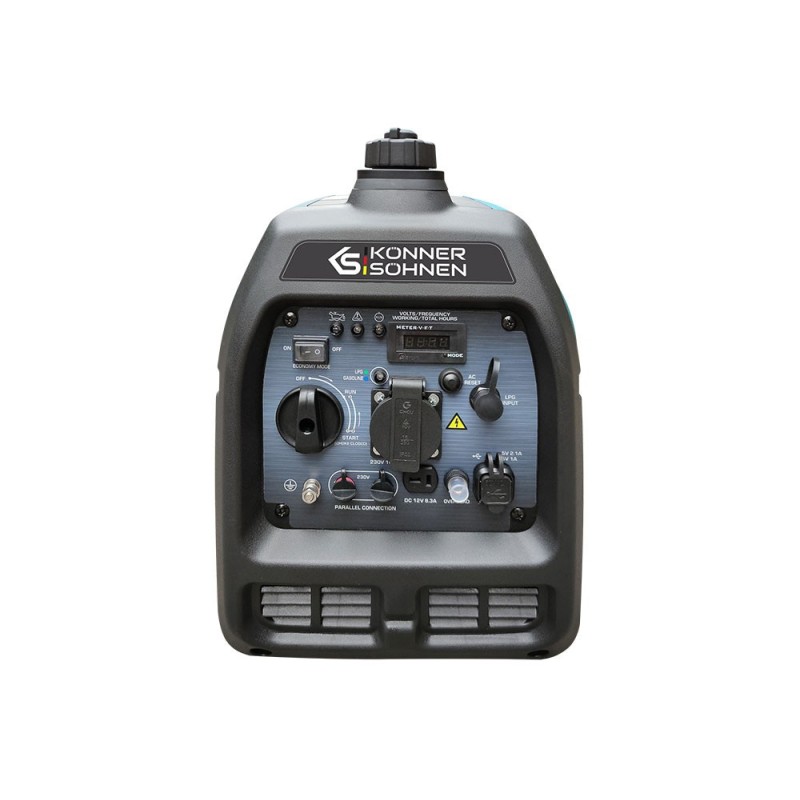 Generator de curent 2.0 kW inverter - HIBRID (GPL + benzina) - insonorizat - Konner & Sohnen - KS-2100iG-S