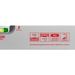 Nivelă cu bula ( Boloboc ) cu profil aluminiu, 100cm AV 100 - Sola-01111301