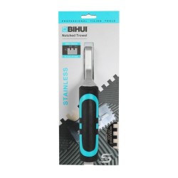 Gletiera dintata INOX 280 x 120mm, 8mm - BIHUI-PTSB08