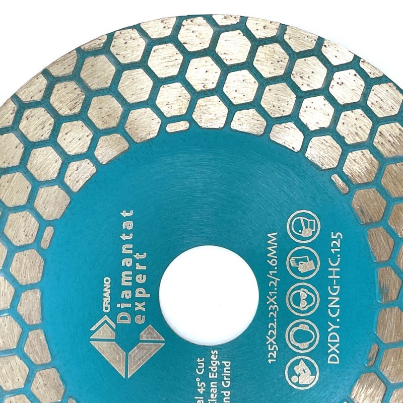 Disc DiamantatExpert pt. taiere si slefuire - Gresie si Placi dure 125x22.23 (mm) Premium - DXDY.CNG-HC.125