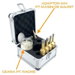 Set carote diamantate pt. gresie portelanata & piatra - diam. 6, 8, 10, 12 mm PREMIUM - DXDY.GOLDrill.MiniSet