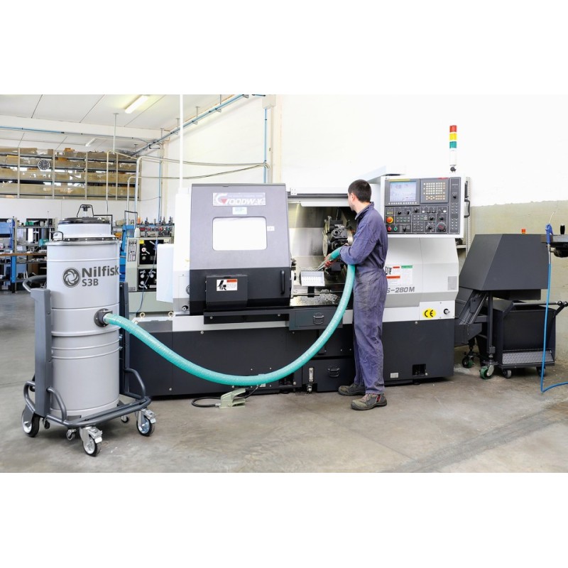 Aspirator Industrial Umed/Uscat, cu kit de aspiratie S3B L100 - 3kW, 100litri - Nilfisk-4010500039+Z724151+NZ722001 Aspirator Industrial Umed/Uscat, cu kit de aspiratie S3B L100 - 3kW, 100litri - Nilfisk-4010500039+Z724151+NZ722001