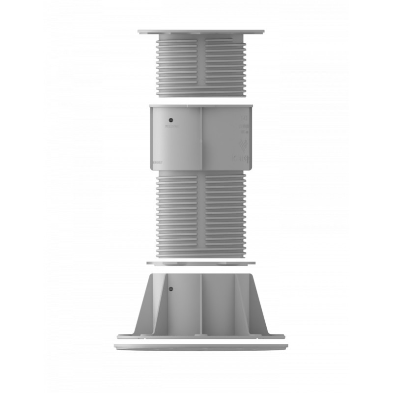Prelungitor pentru Plot / Piedestal / Suport reglabil pentru gresie / pardoseli inaltate, adauga 225mm la inaltime - XLEV-L-DM