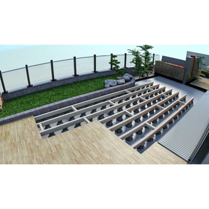 Prelungitor pentru Plot / Piedestal / Suport reglabil pentru gresie / pardoseli inaltate, adauga 225mm la inaltime - XLEV-L-DM