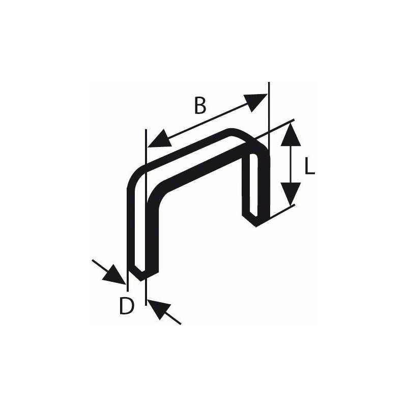 Bosch Cutie de 1000 capse, 6mm, Type 53