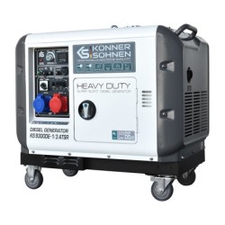 Generator de curent 7.5 kW diesel - Heavy Duty - insonorizat - Konner & Sohnen - KS-9300DE-1/3-ATSR-Super-Silent