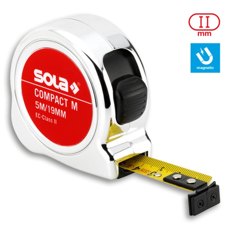 Ruletă Compact M CO, 5m - Sola-50520501