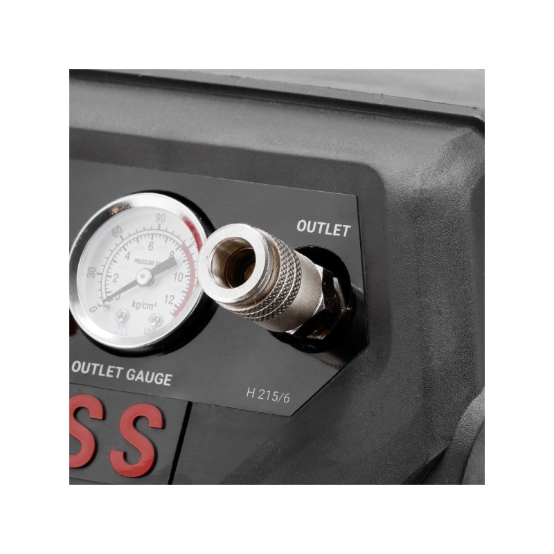 Compresor de aer cu piston, fara ulei - Blue Series 1.1kW, 126 L/min, 8 bari - Rezervor 6 Litri - AirPress-H215/6-36943