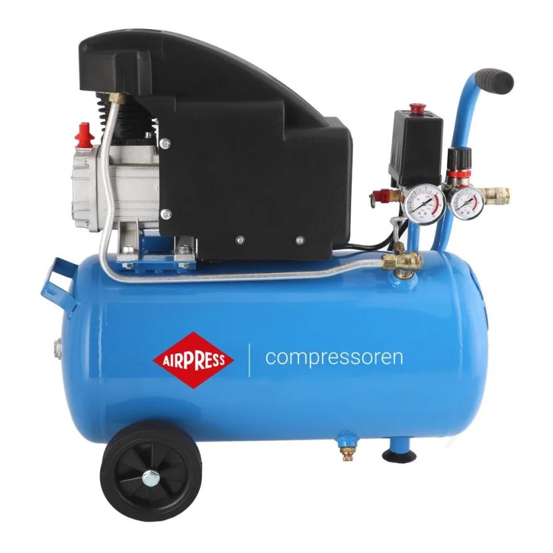 Compresor de aer profesional cu piston - Blue Series 1.1kW, 150L/min, 8 bari - Rezervor 24 Litri - AirPress-HL150/24-36744E