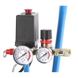 Compresor de aer profesional cu piston - Blue Series 1.1kW, 150L/min, 8 bari - Rezervor 24 Litri - AirPress-HL150/24-36744E