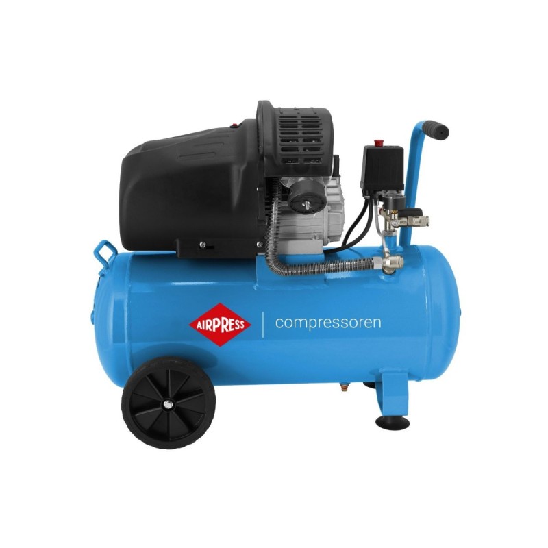 Compresor de aer profesional cu piston (cu accesorii) - Blue Series 2.2kW, 392L/min, 8 bari - Rezervor 50 Litri - AirPress-HL425