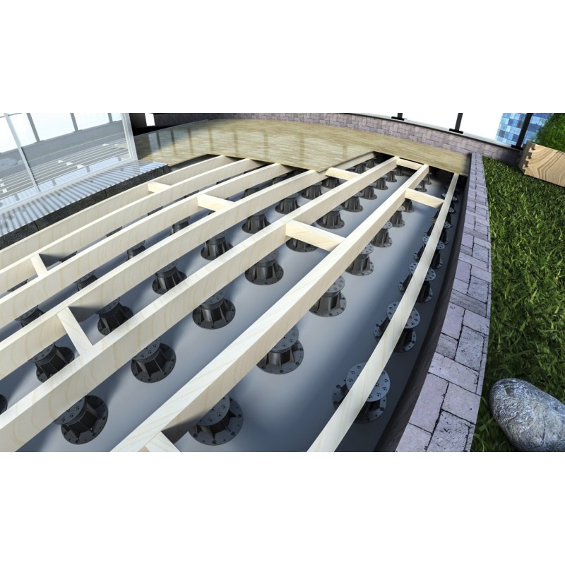 Plot / Piedestal / Suport reglabil pentru gresie / pardoseli inaltate, inaltime variabila 133-225 mm - XLEV-L-B5