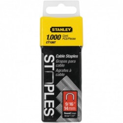 Stanley 1-CT109T Set 1000 Capse pentru cabluri, tip 7/CT100, 14mm, 9/16"