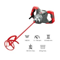 Mixer / amestecator pt. adezivi / mortar 1400W, Semi-Profesional, RUBIMIX-8 Easy Pro 230V 50/60HZ - RUBI-16903