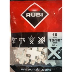 Distantiere ( Cruciulite ) pt. placi - gresie si faianta - Rost 10 mm - 50 buc - RUBI-19878