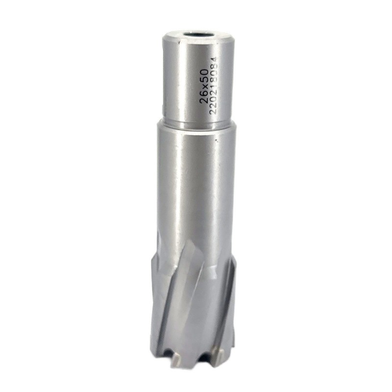 Carota pt. otel din carbura de tungsten, ∅26mm, h=50mm, cu prindere Weldon - DXDY.P-TCT-50.26.W